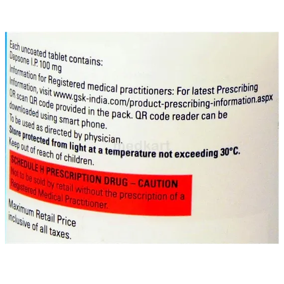 dapsone 100mg tablet 1000's